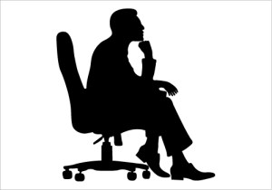Man-Sitting-on-a-Chair-Silhouette-Graphics